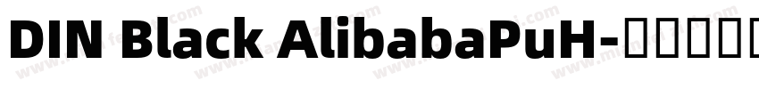DIN Black AlibabaPuH字体转换